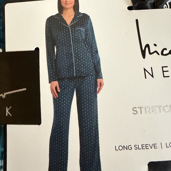 Nicole Miller Other - Nicole Miller Dark Blue Pajama Set with Light Accents